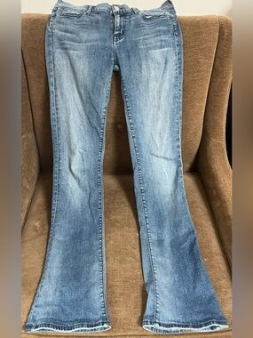 Koral Kick Flare Jeans Size 29 women’s Medium Wash Low Rise